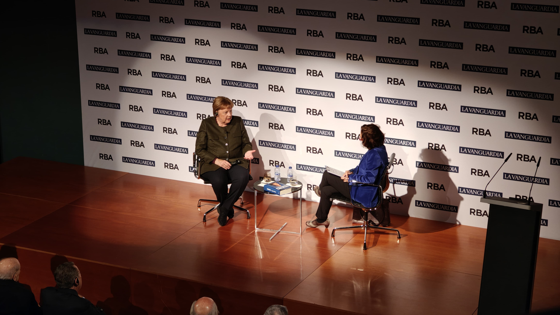 Angela Merkel presenta el seu llibre de memories 'Libertad' en el Auditori RBA de Barcelona