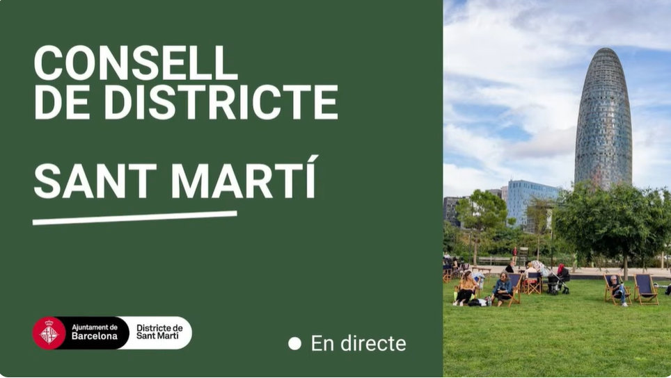 Consell de Districte de Sant Martí. 22 de maig de 2024